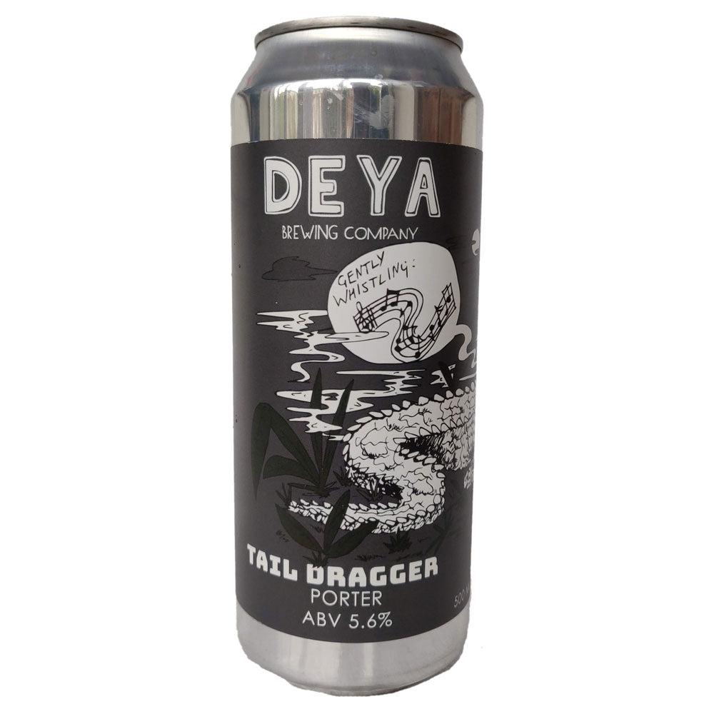 DEYA Tail Dragger Smoked Porter 6.5% (500ml can)-Hop Burns & Black