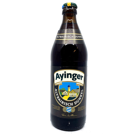 Ayinger Altbairisch Dunkel 5% (500ml)-Hop Burns & Black