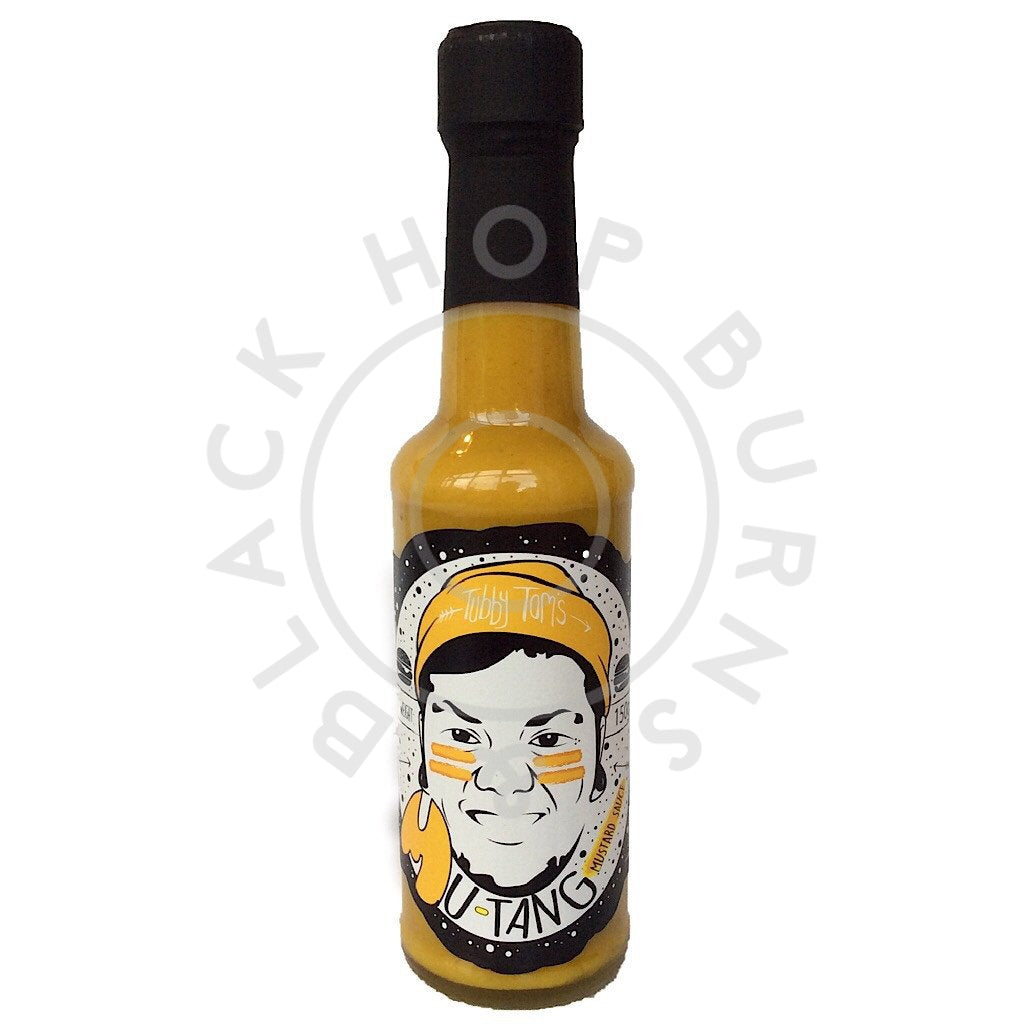 Tubby Tom's Mu-Tang American-Style Mustard Hot Sauce (150g)-Hop Burns & Black