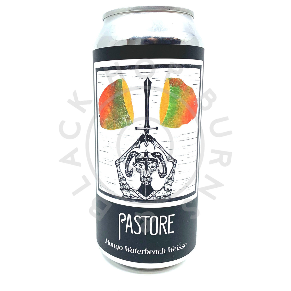 Pastore Waterbeach Weisse Mango 4.5% (440ml can)-Hop Burns & Black