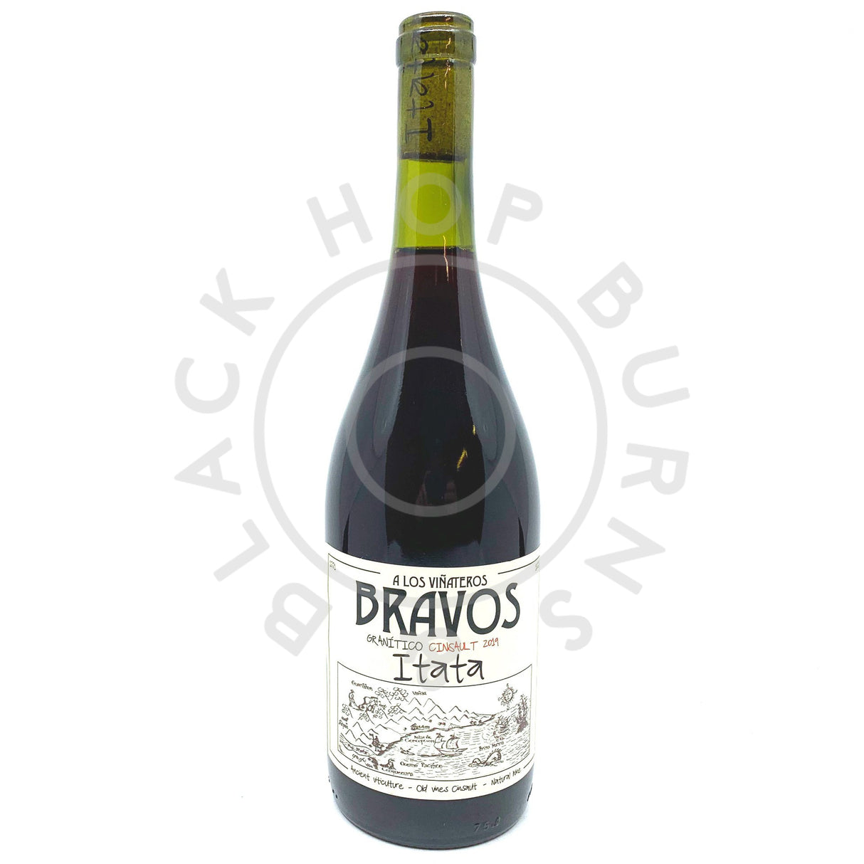 Vinateros Bravos Granitico Cinsault 2019 12.5% (750ml)-Hop Burns & Black