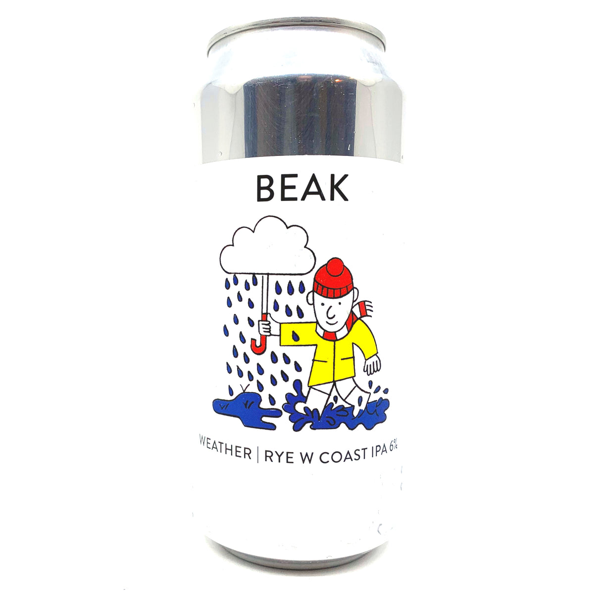 Beak Brewery Weather Rye West Coast IPA 6% (440ml can)-Hop Burns & Black