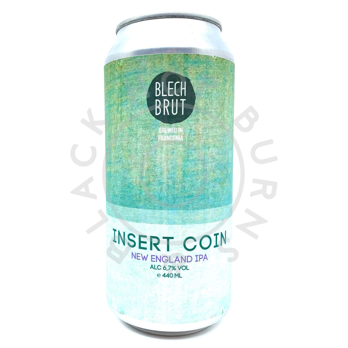 Blech Brut Insert Coin IPA 6.7% (440ml can)-Hop Burns & Black