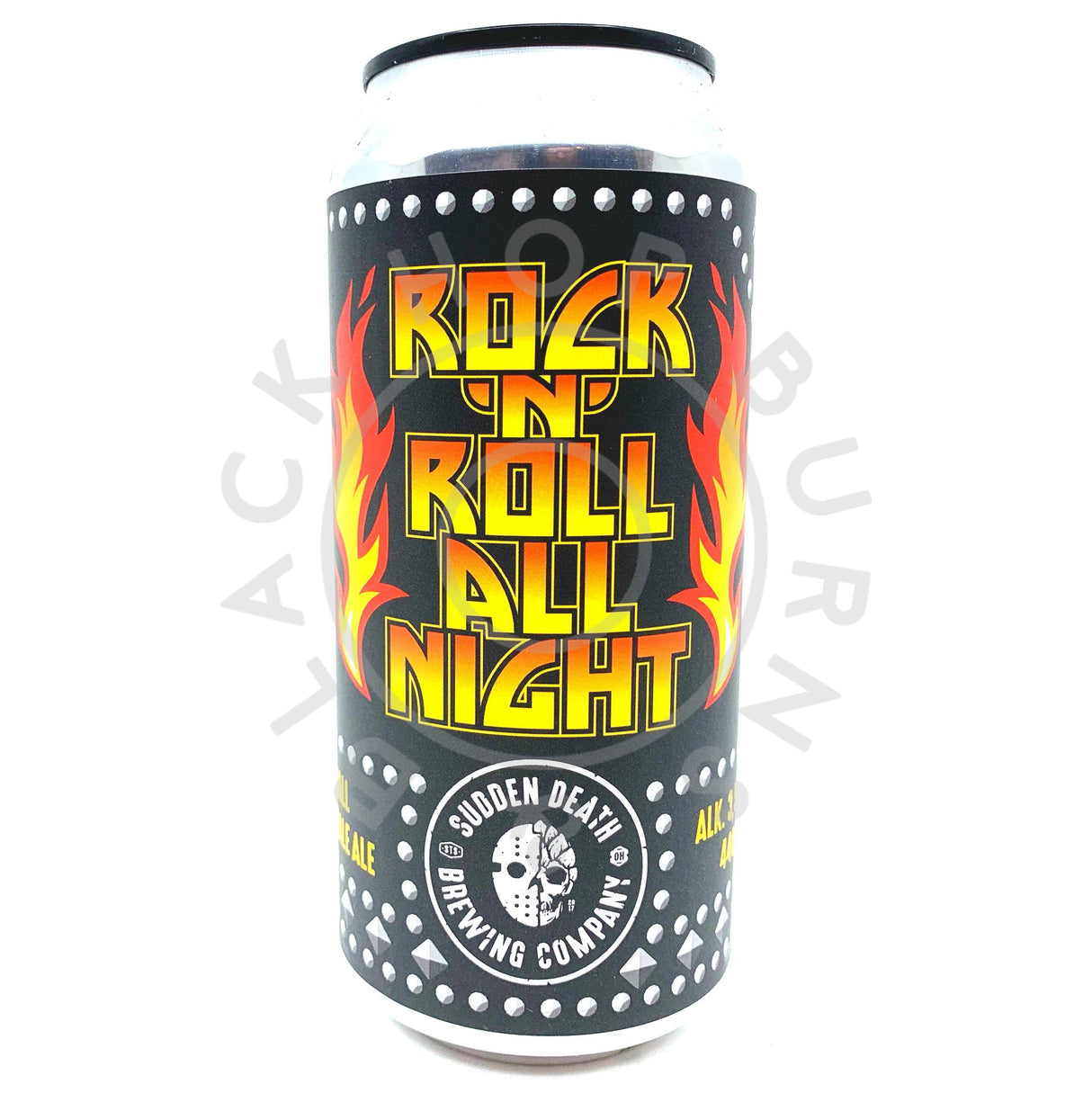 Sudden Death Rock'n'Roll All Night DDH Small IPA 3.5% (440ml can)-Hop Burns & Black