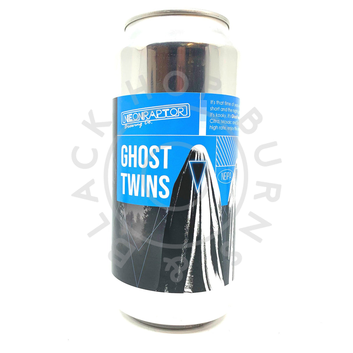 Neon Raptor Ghost Twins New England IPA 6.8% (440ml can)-Hop Burns & Black