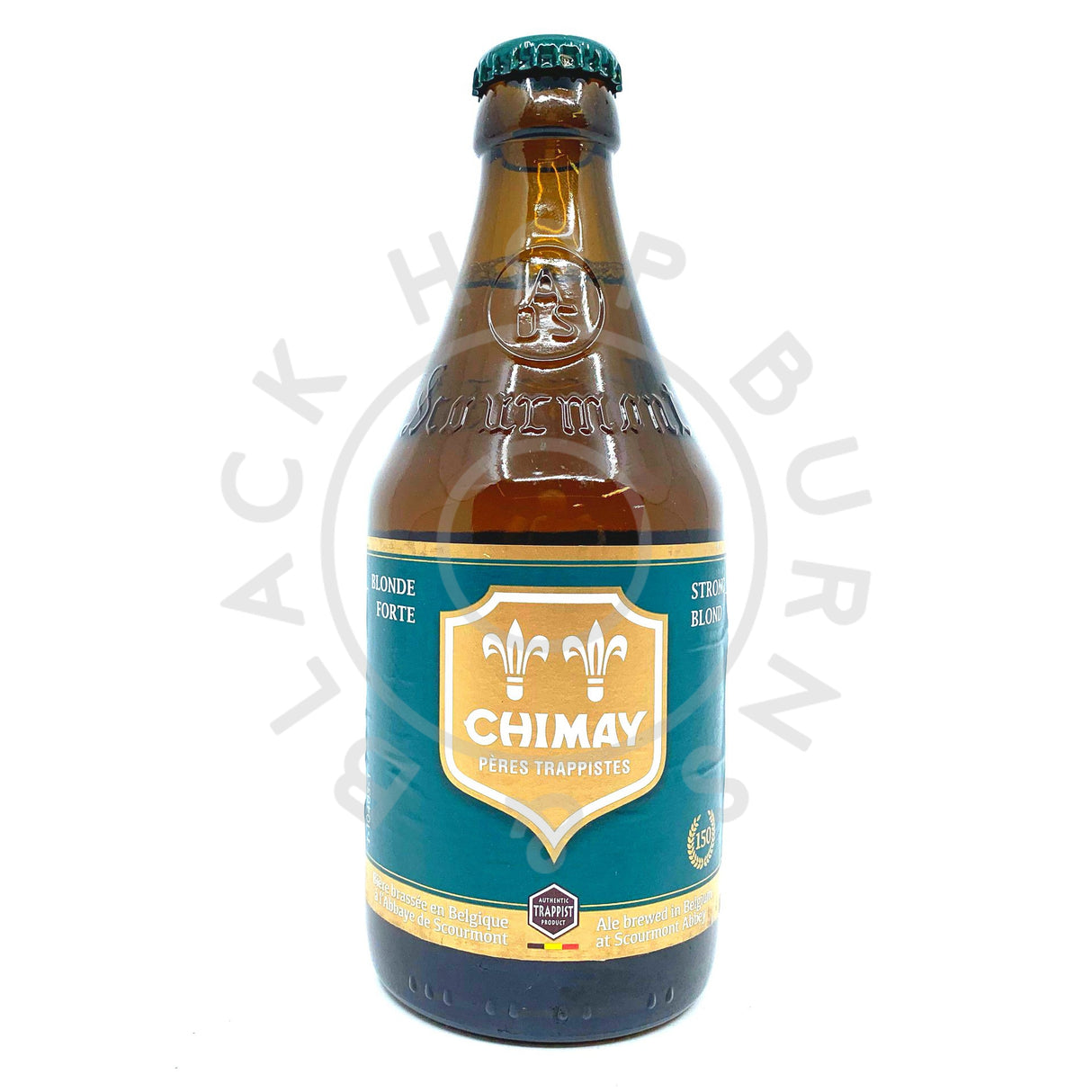 Chimay 150 Trappist Blonde Ale 10 % (330ml)-Hop Burns & Black