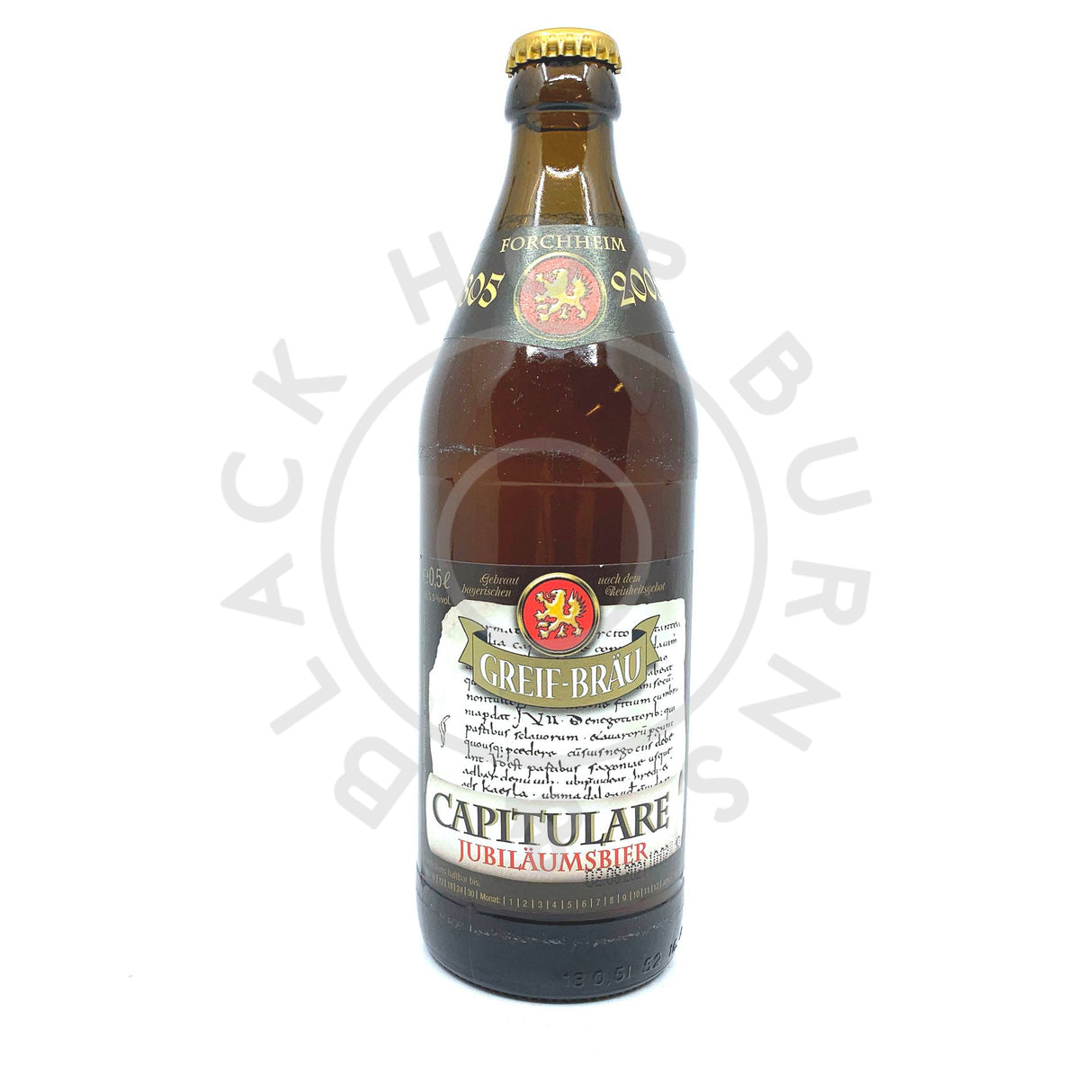 Greif Capitulare Dunkel Lager 5.5% (500ml)-Hop Burns & Black