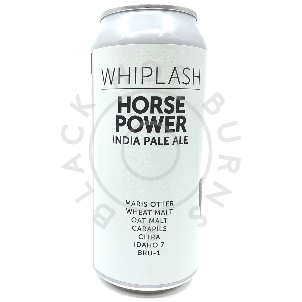 Whiplash Horse Power IPA 6.8% (440ml can)-Hop Burns & Black