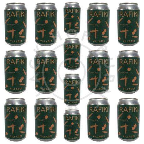 Villages Rafiki Session IPA 4.3% CASE (24 x 330ml cans)-Hop Burns & Black