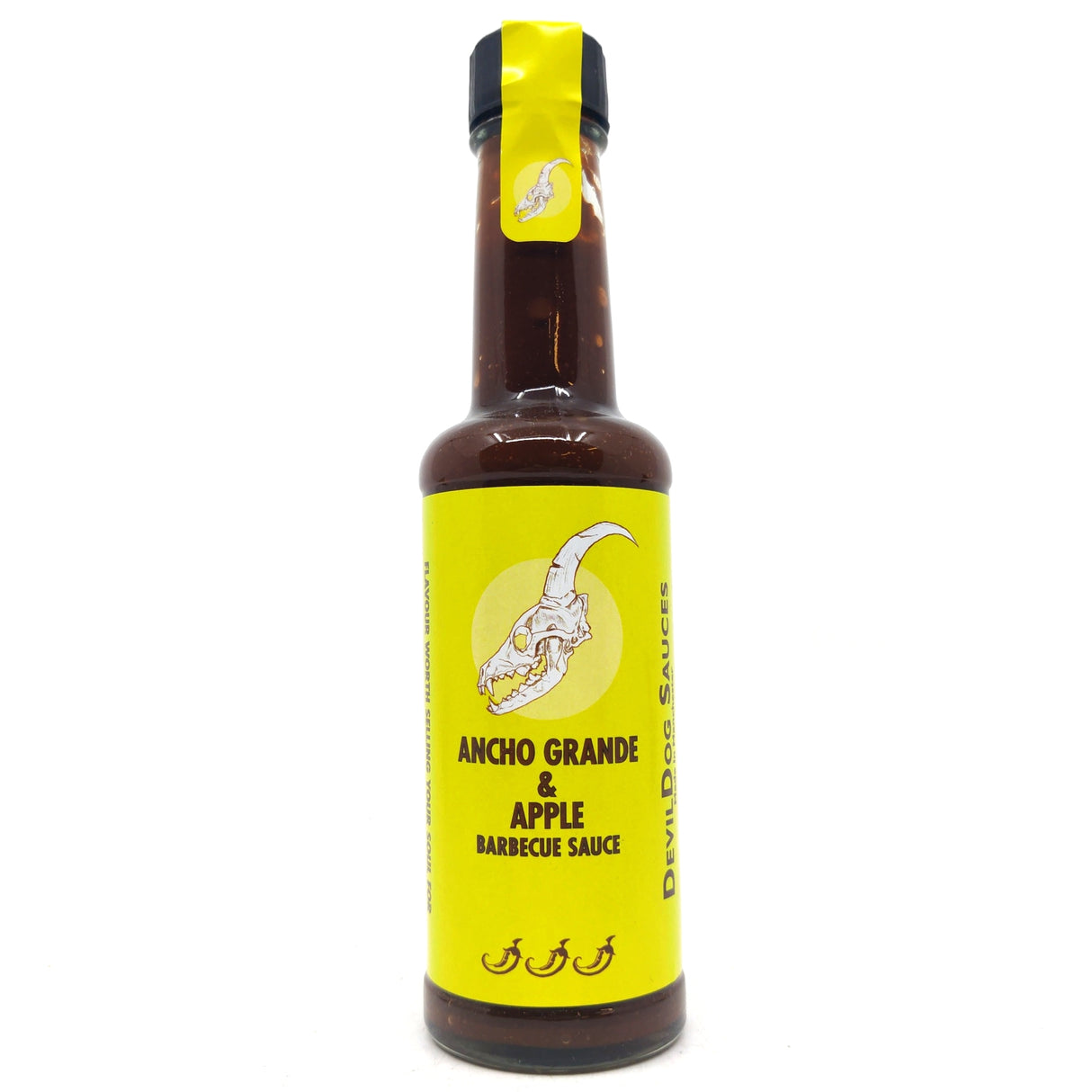 DevilDog Ancho Grande & Apple BBQ Chilli Sauce (150ml)-Hop Burns & Black