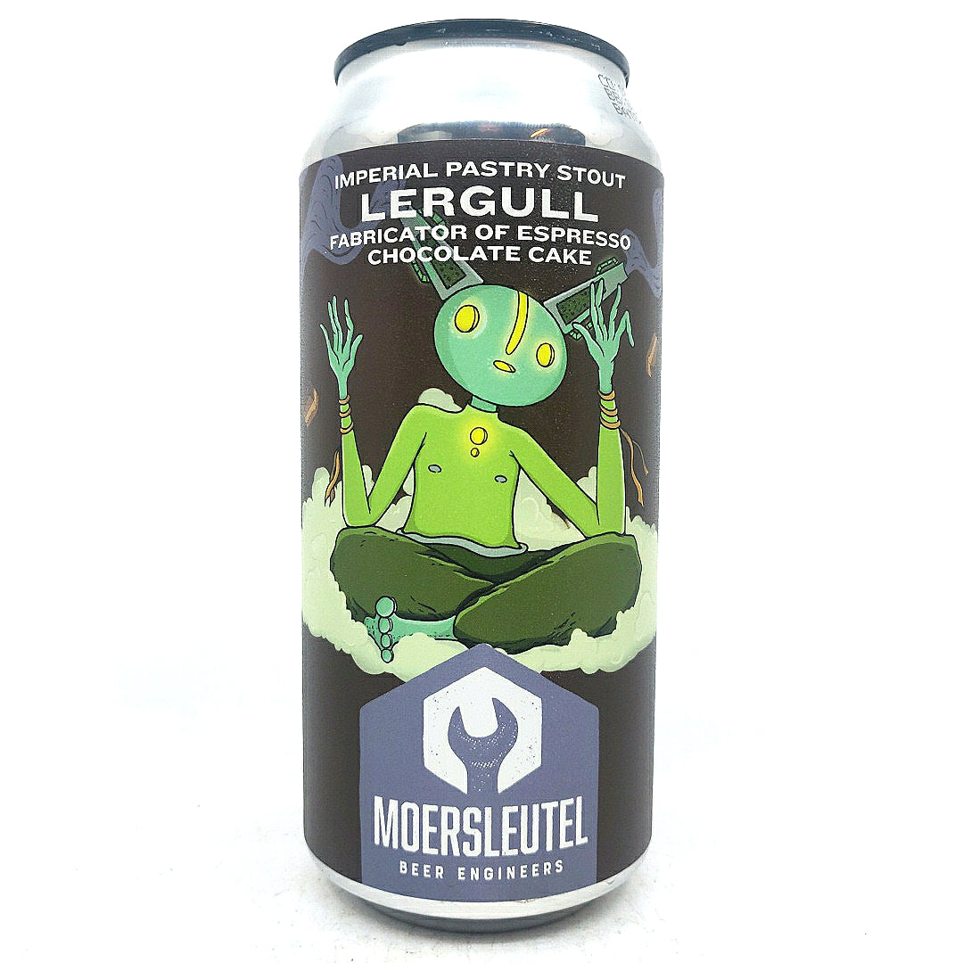 Moersleutel Lergull - Fabricator of Espresso Chocolate Cake Imperial Stout 11% (440ml can)-Hop Burns & Black