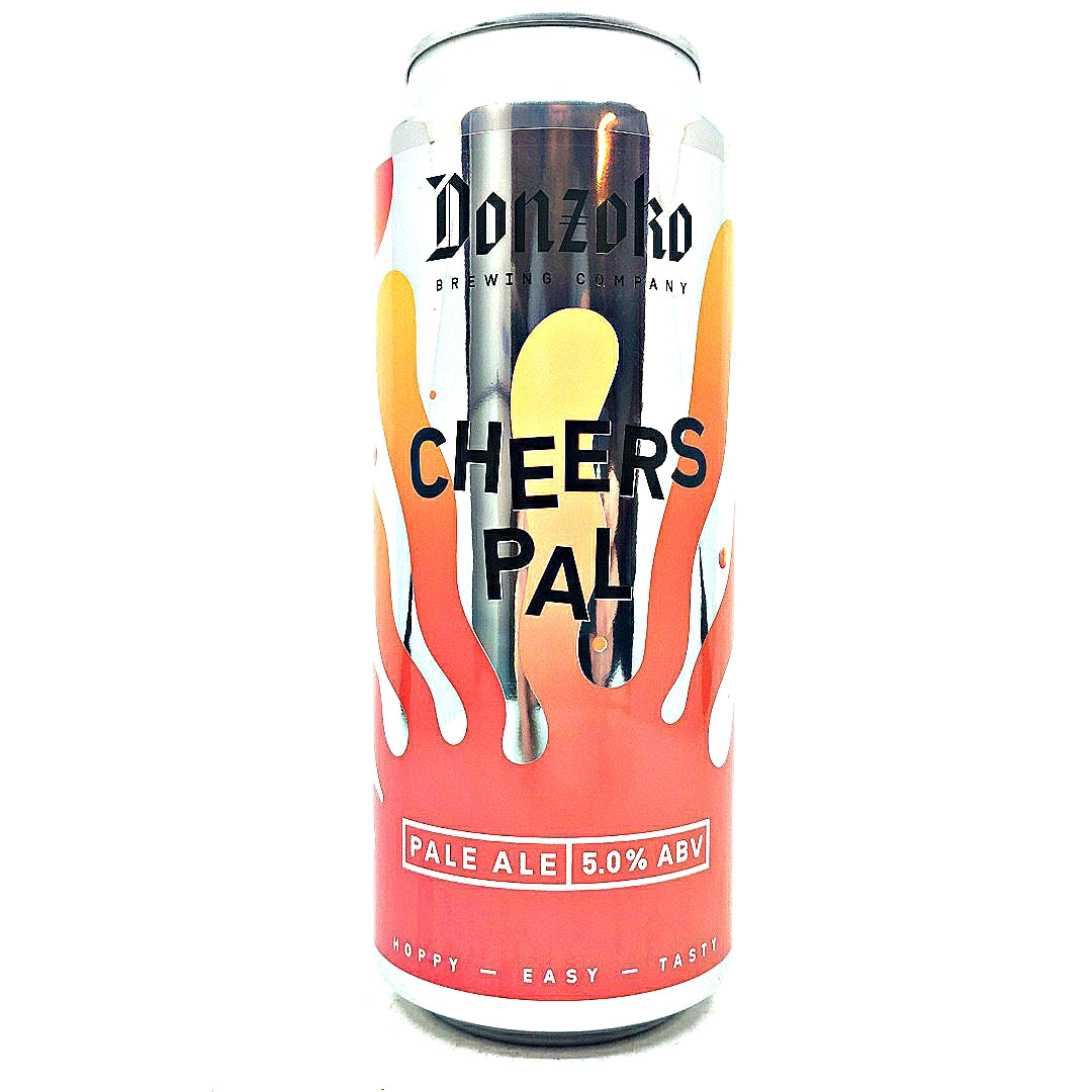 Donzoko Cheers Pal Pale Ale 5% (500ml can)-Hop Burns & Black