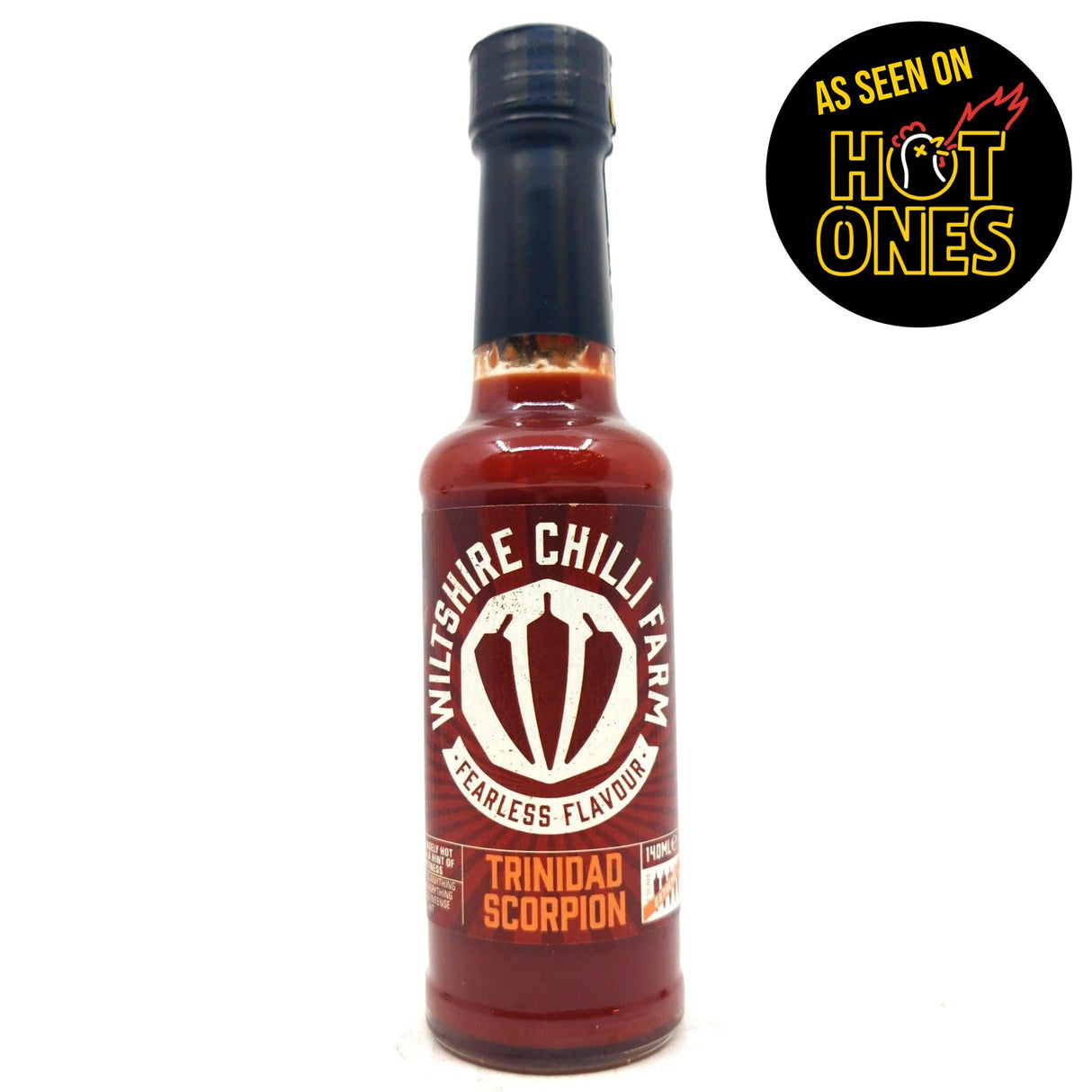 Wiltshire Chilli Farm Trinidad Scorpion Chilli Sauce (140ml)-Hop Burns & Black